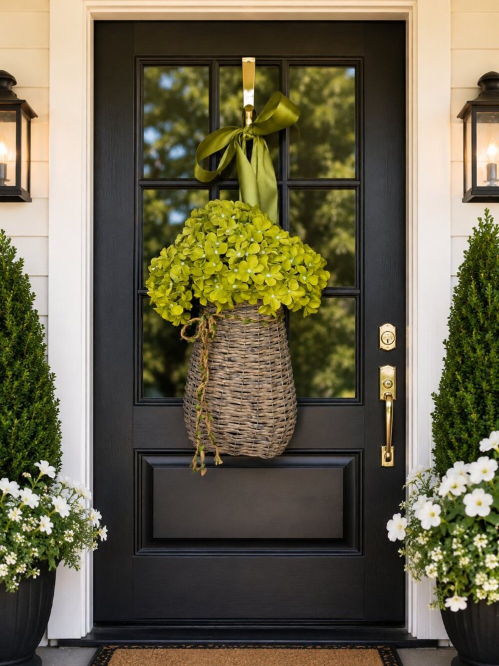 Hydrangea Wall Basket
